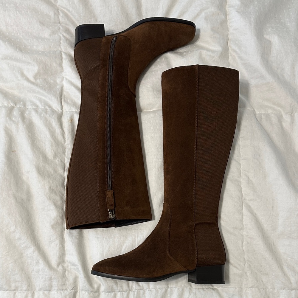 Aquatalia Dark Brown Heeled Boots